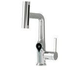 Solid Brass Water-Powered LED Waterfall Vanity Faucet