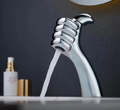 Solid Brass Waterfall Bathroom Faucet (Ceramic Disc Cartridge)