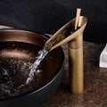Solid Brass Waterfall Bathroom Faucet (Ceramic Disc Valve)