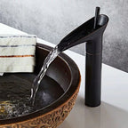 Solid Brass Waterfall Bathroom Faucet (Ceramic Disc Valve)