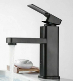Solid Metal Ceramic Valve Deck-Mounted Bathroom Faucet