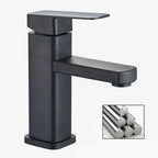 Solid Metal Ceramic Valve Deck-Mounted Bathroom Faucet