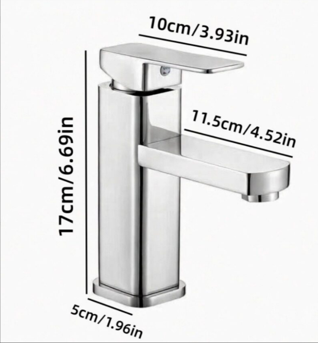 Solid Metal Ceramic Valve Deck-Mounted Bathroom Faucet