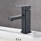 Solid Metal Ceramic Valve Deck-Mounted Bathroom Faucet