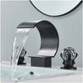 Solid Metal Dual-Handle Ceramic Disc Bathroom Faucet (8" Widespread)