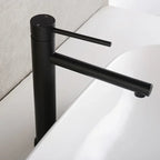 Solid Stainless Steel High-Arc Vessel Faucet (Single-Handle)