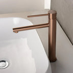 Solid Stainless Steel High-Arc Vessel Faucet (Single-Handle)