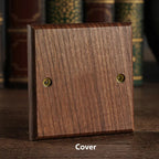 Solid Walnut & Knurled Brass Toggle Wall Switch (Optional USB)