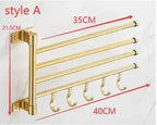 Solid Wood & Stainless Steel Paper Towel Holder (Countertop)
