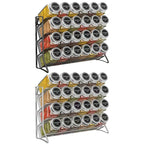 Space-Saving 4-Tier Wall-Mounted Carbon Steel Spice Rack
