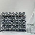 Space-Saving 4-Tier Wall-Mounted Carbon Steel Spice Rack