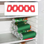 Space-Saving Adjustable Sliding Fridge Can Rack