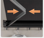 Space-Saving Anodized Aluminum Folding Wall Coat & Towel Rack