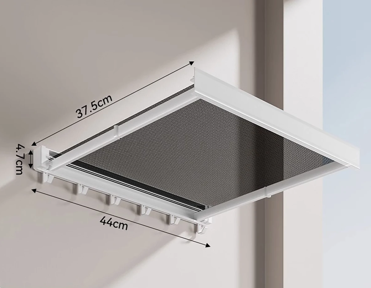 Space-Saving Anodized Aluminum Folding Wall Coat & Towel Rack