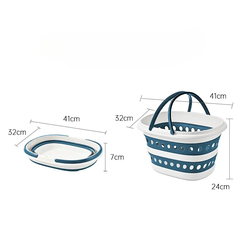 Space-Saving Collapsible ABS Laundry Basket (4.2-Gal)