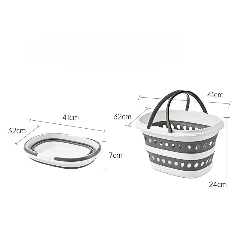 Space-Saving Collapsible ABS Laundry Basket (4.2-Gal)