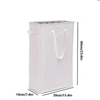 Space-Saving Collapsible Oxford Fabric Laundry Hamper (Tall Narrow)