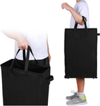 Space-Saving Collapsible Oxford Fabric Laundry Hamper (Tall Narrow)