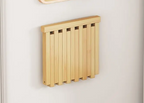 Space-Saving & Drill-Free Solid Bamboo Folding Wall Bench