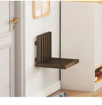 Space-Saving & Drill-Free Solid Bamboo Folding Wall Bench