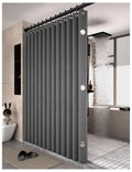 Space-Saving Foldable Magnetic Shower Curtain