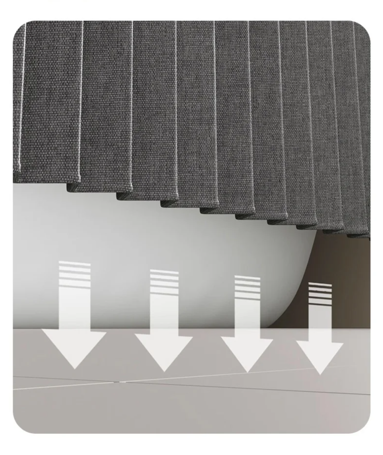 Space-Saving Foldable Magnetic Shower Curtain
