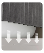 Space-Saving Foldable Magnetic Shower Curtain