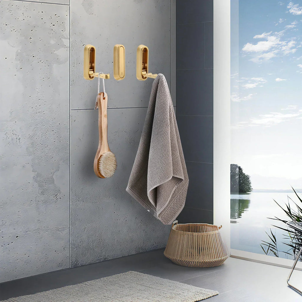 Space-Saving Foldable Zinc Alloy Wall Hooks