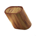 Space-Saving Hidden Lid Wood Trash Bin