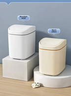 Space-Saving Hygienic Swing Lid Desk Trash Can