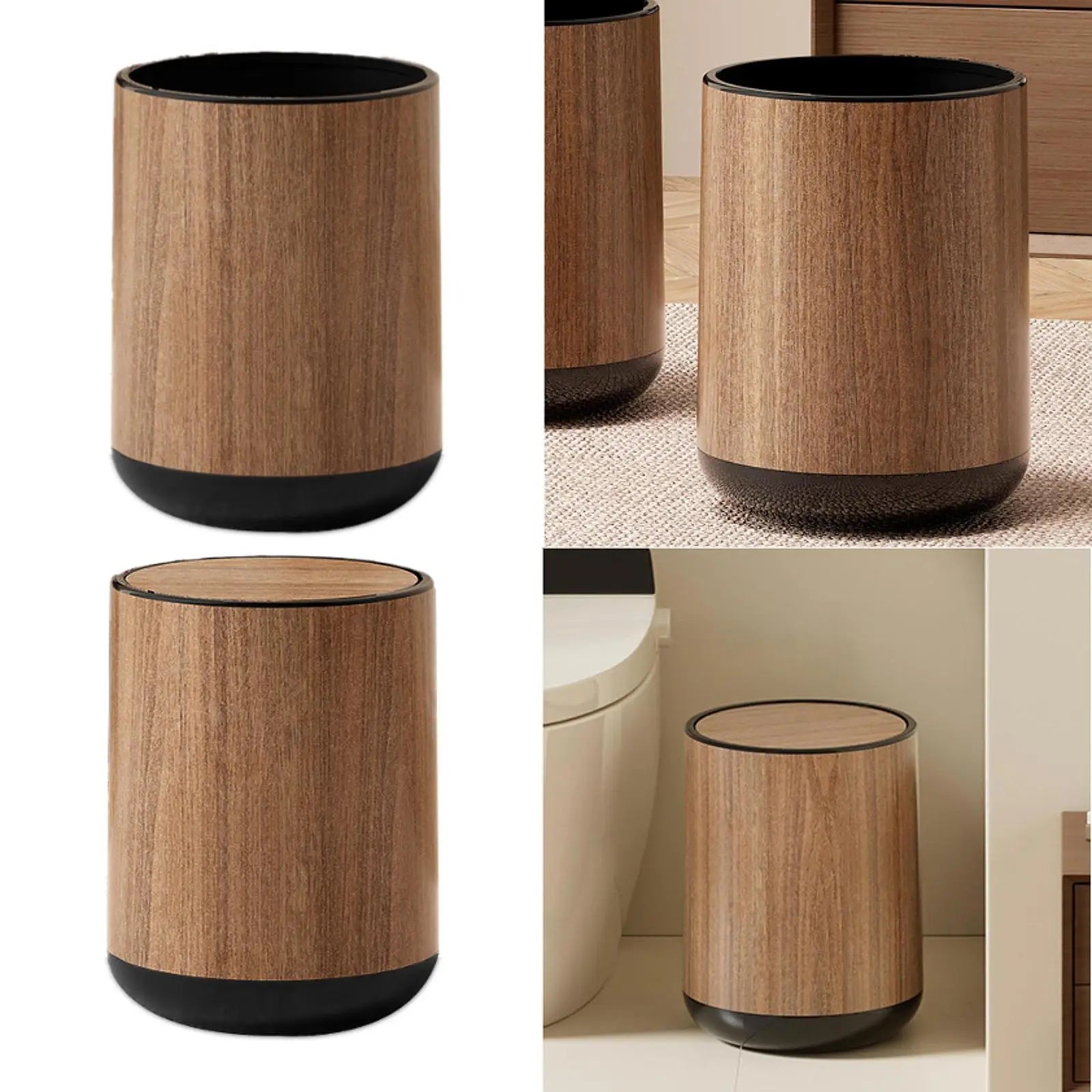 Space-Saving & Lightweight Polypropylene Trash Can (4-Gallon)