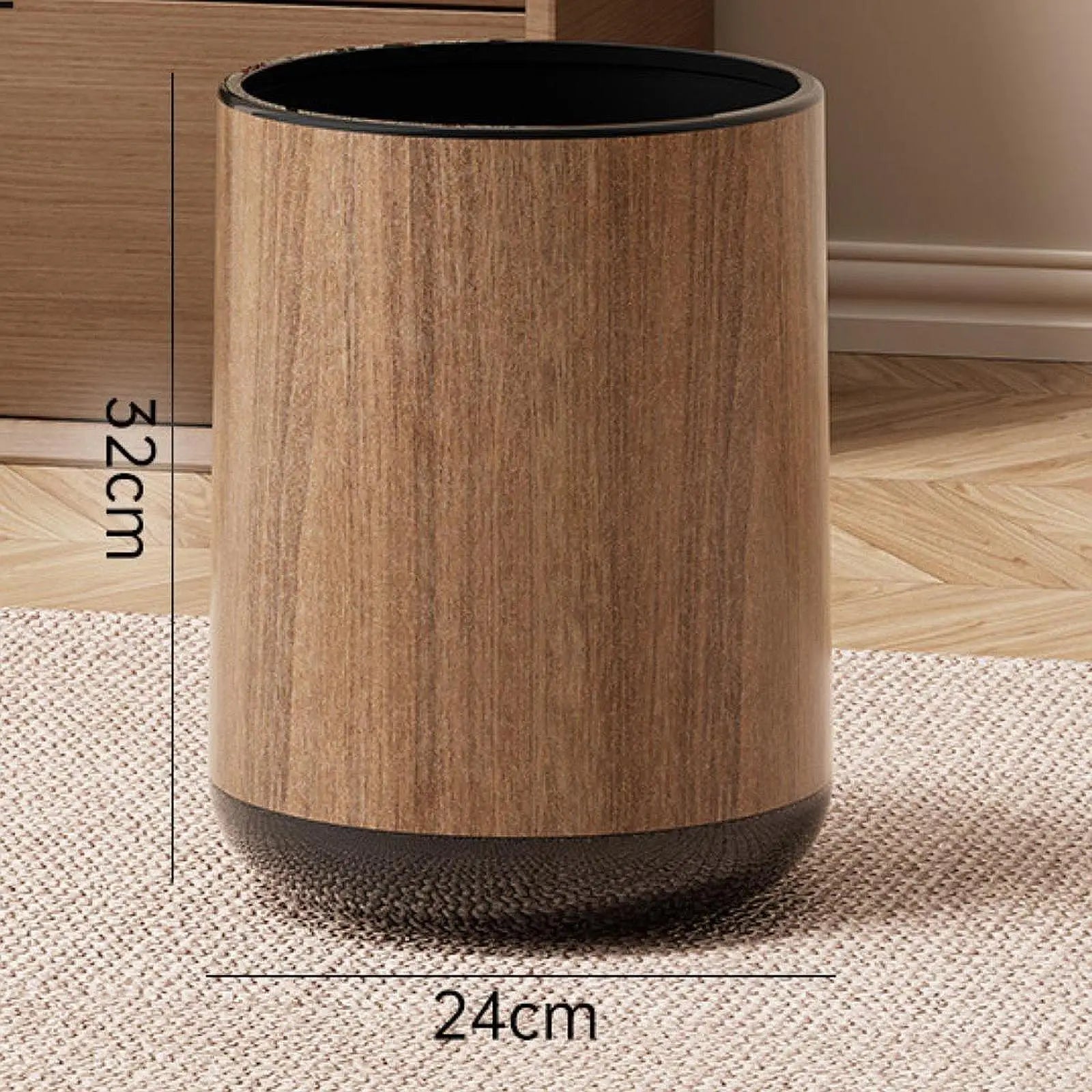 Space-Saving & Lightweight Polypropylene Trash Can (4-Gallon)