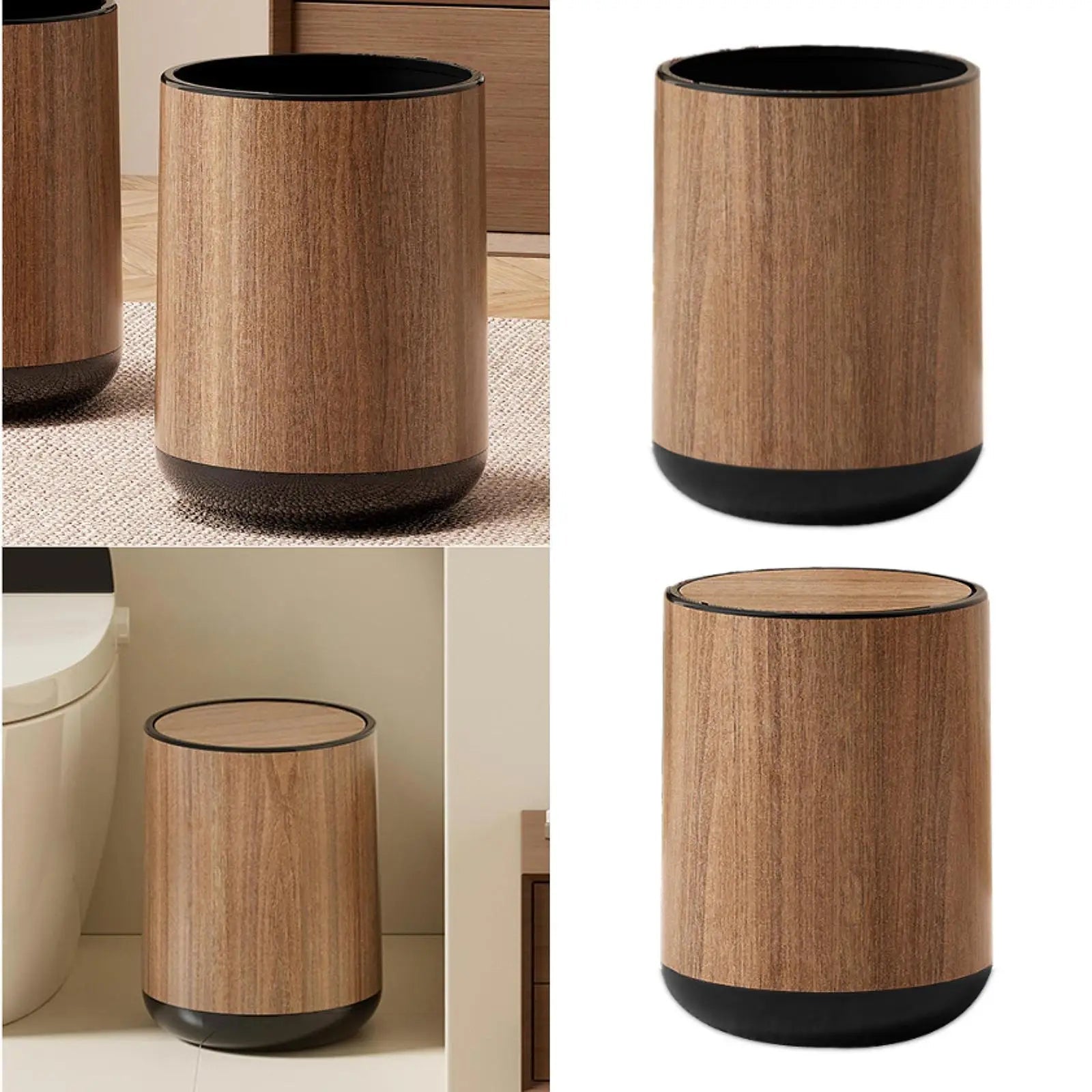 Space-Saving & Lightweight Polypropylene Trash Can (4-Gallon)