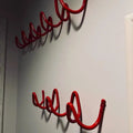 Space-Saving Metal 3-Hook Wall Rack