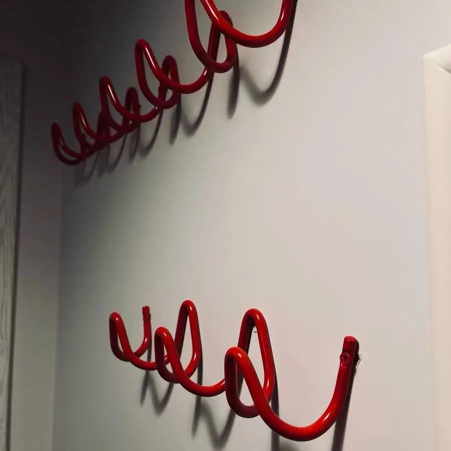 Space-Saving Metal 3-Hook Wall Rack