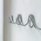Space-Saving Metal 3-Hook Wall Rack