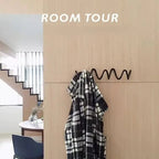 Space-Saving Metal 3-Hook Wall Rack