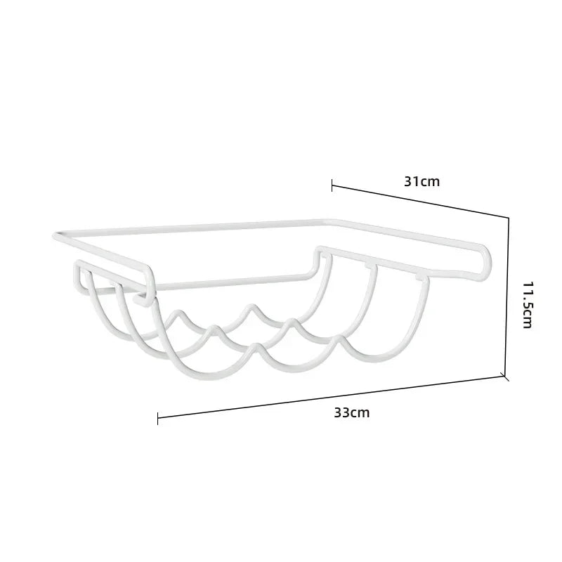 Space-Saving Metal Bottle Organizer (No-Install Hook)