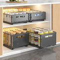 Space-Saving Metal Pull-Out Drawer Organizer (2-Piece Set)