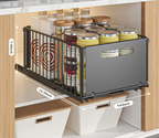 Space-Saving Metal Pull-Out Drawer Organizer (2-Piece Set)
