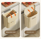 Space-Saving & Odor-Blocking 3-in-1 Kitchen Trash Can