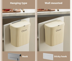Space-Saving & Odor-Blocking 3-in-1 Kitchen Trash Can