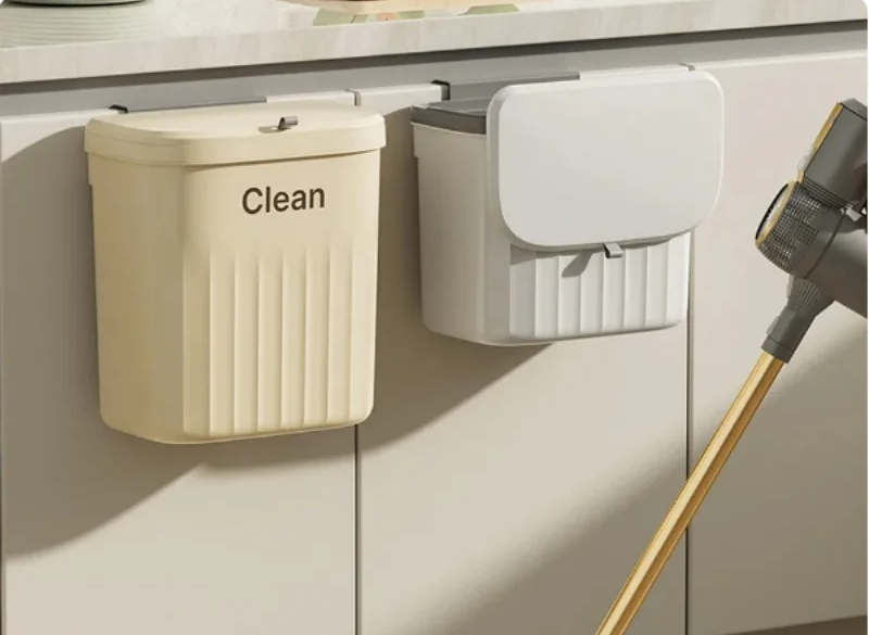 Space-Saving & Odor-Blocking 3-in-1 Kitchen Trash Can