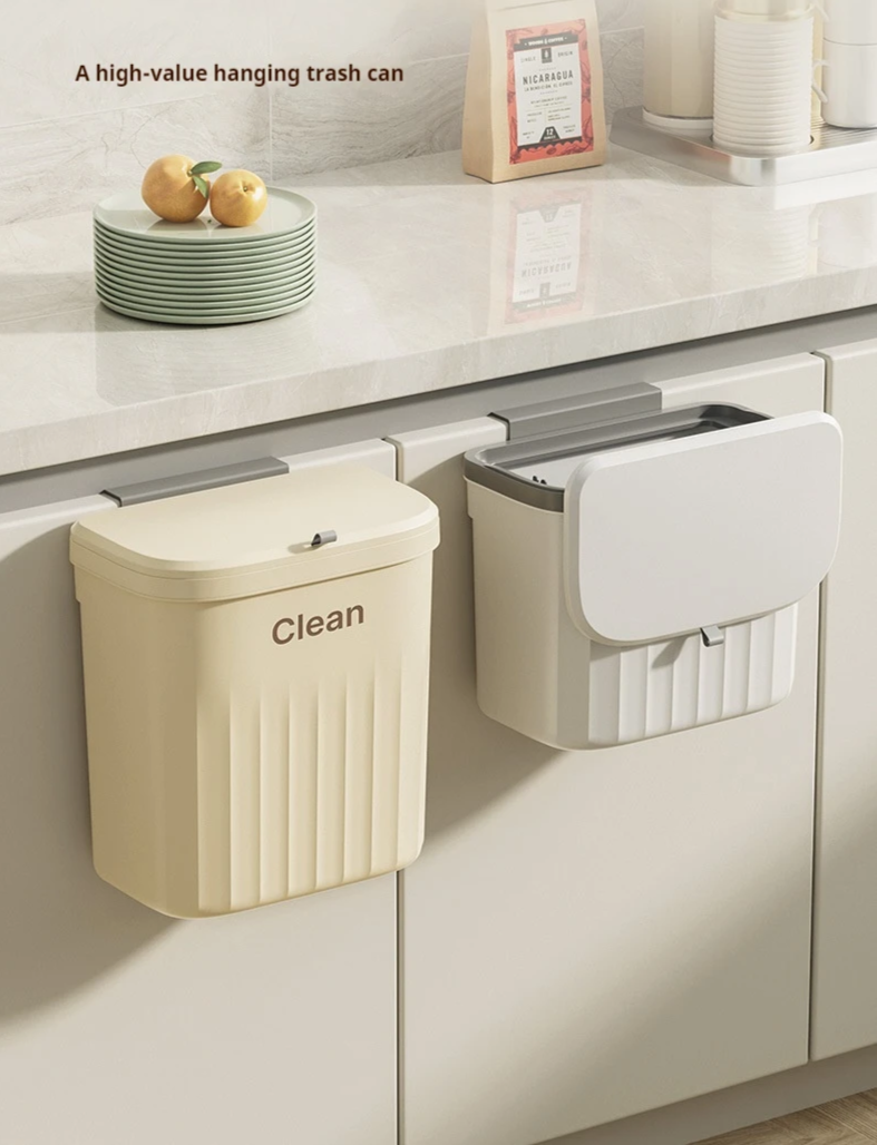 Space-Saving & Odor-Blocking 3-in-1 Kitchen Trash Can