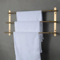 Space-Saving Solid Copper Wall-Mounted Towel Bar (Integrated Hook)