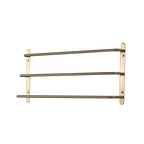 Space-Saving Solid Copper Wall-Mounted Towel Bar (Integrated Hook)