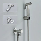 Space-Saving Stainless Steel Wall-Mounted Bidet Faucet