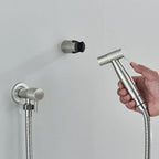 Space-Saving Stainless Steel Wall-Mounted Bidet Faucet