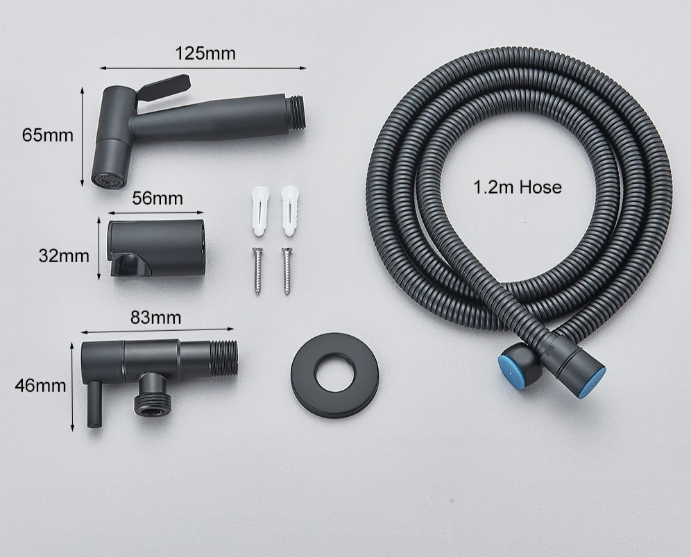 Space-Saving Stainless Steel Wall-Mounted Bidet Faucet