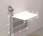 Space-Saving Ultra-Slim Fold-Down Wall Desk